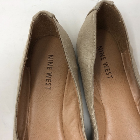 Nine West Gold Smart Move Flats 5.5 - Picture 4 of 7